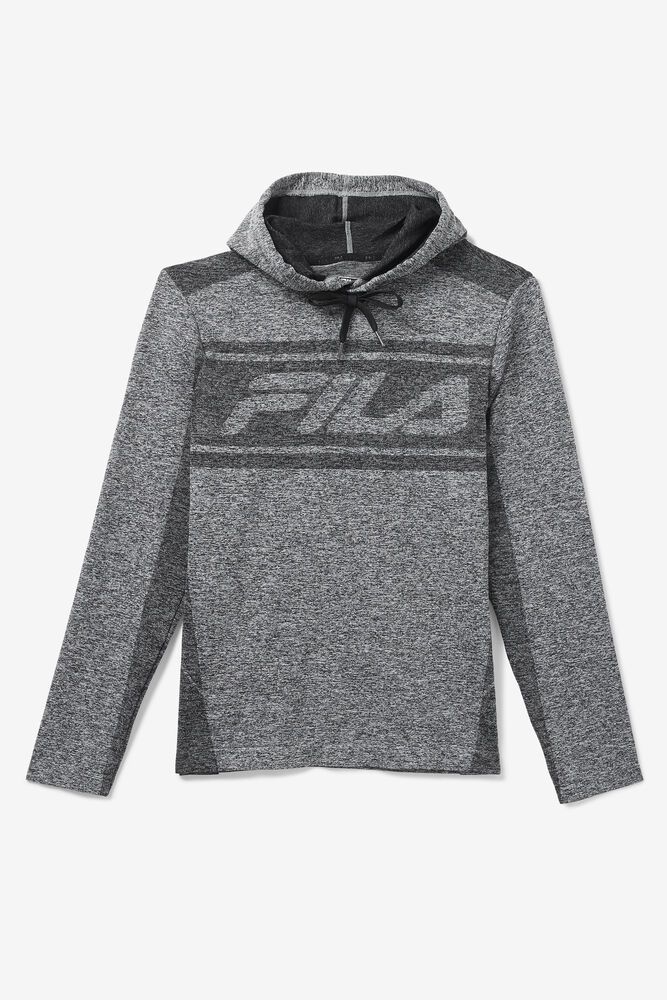 Fila Hoodie Sawyer Engineered Mens Grey - India JNT-071283